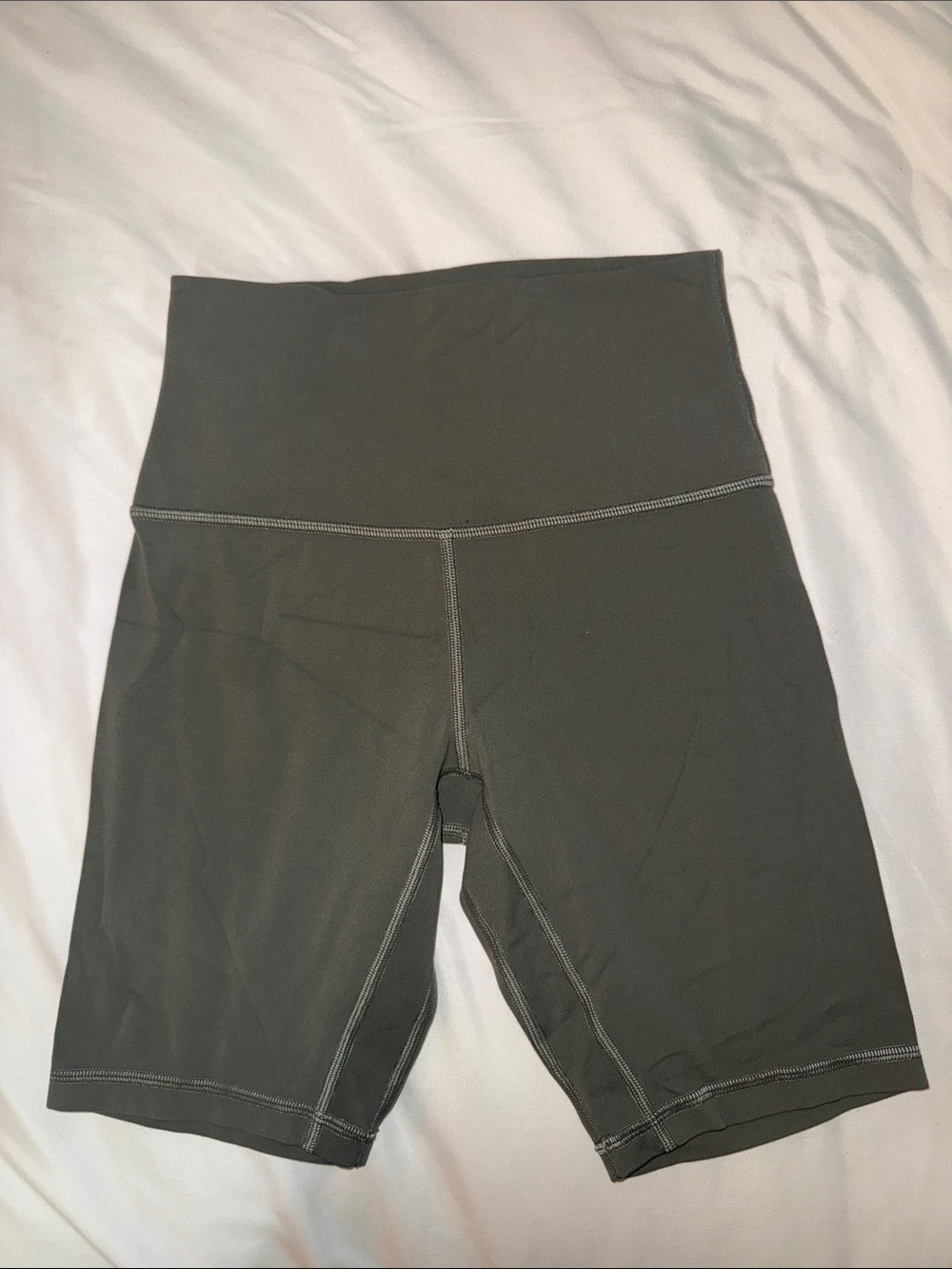 Lululemon High-Rise Biker Shorts in Olive